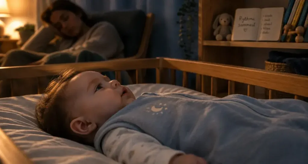 À 5 mois, le sommeil de bébé s’organise autour de 3 siestes, avec des réveils encore normaux