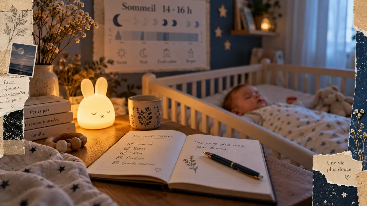 Sommeil bébé 6 mois : bébé endormi et 14-16 heures de sommeil