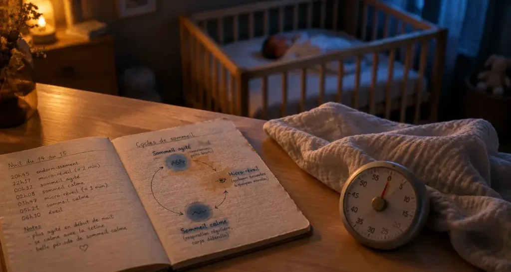 Sommeil bébé 6 semaines : pourquoi les réveils toutes les 2-3 heures restent normaux